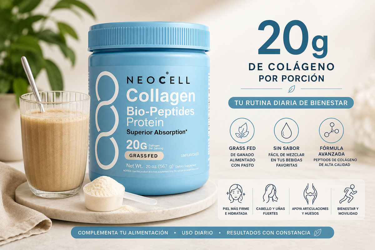 NeoCell Collagen Bio-Peptides 567 g | 20 g de Colágeno por Porción